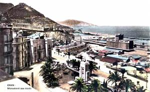 Oran - Monument aux Morts et Port - Vue aerienne